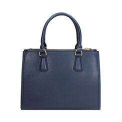 Borsa a mano blu con tracolla removibile, Borse, 275701413EPBLUEUNI, 004 preview