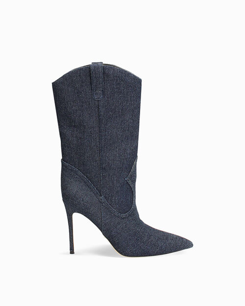 Tronchetti jeans tacco 10 cm, JEANS