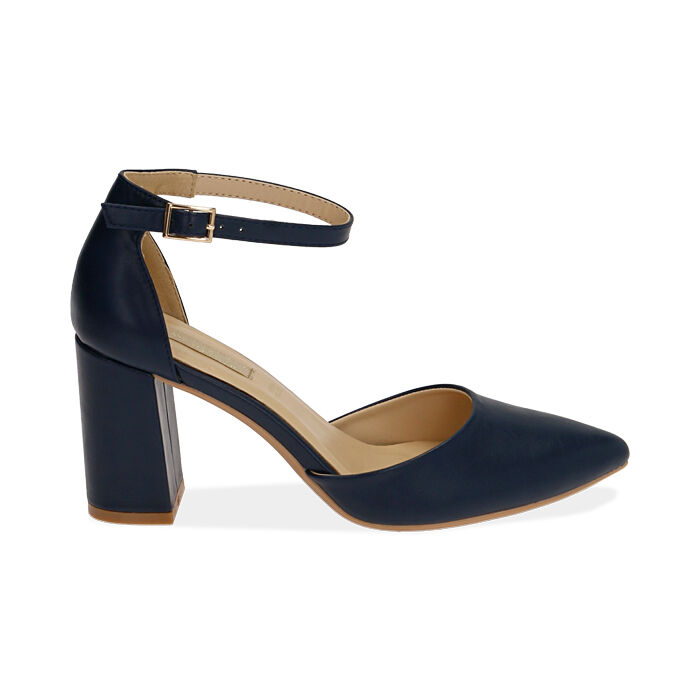 scarpe decolte blu