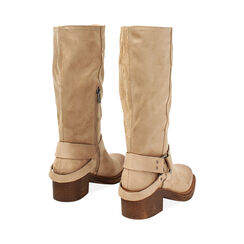 Biker taupe tacco 5 cm, Scarpe, 27P686110MFTAUP035, 004 preview