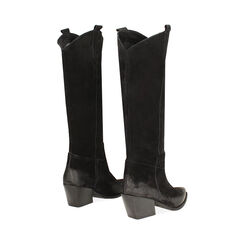 Stivali in camoscio neri, Primadonna, 24L600101CMNERO035, 003 preview