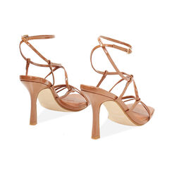 Sandale à talon femme marron haut, Primadonna, 25O863495VEMARR035, 004 preview