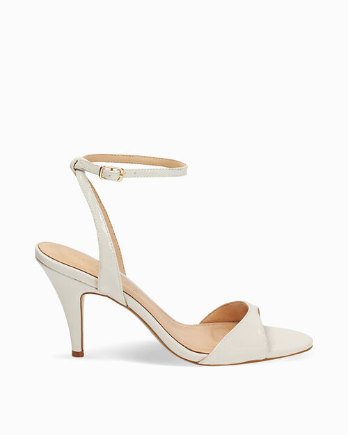 Sandali panna tacco 8,5 cm eleganza pura, CREAM