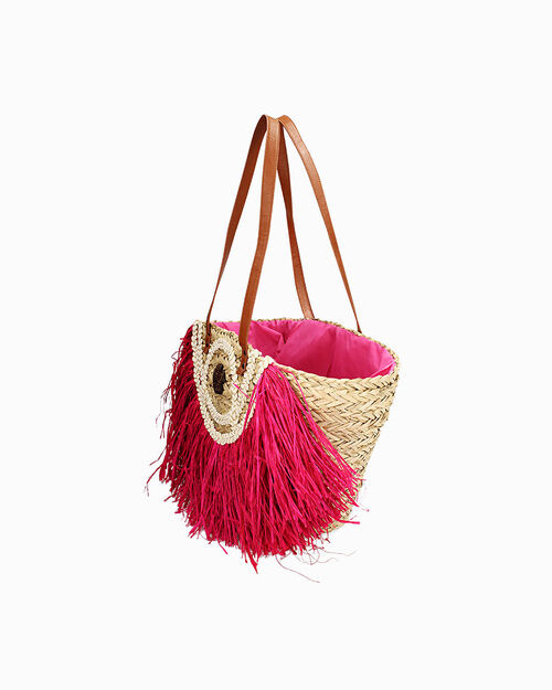 BAG MAXI SEA STRAW FUCS, 