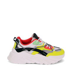 Zapatillas de tela blanco-amarillo, Primadonna, 230172306TSBIGI036, 001a