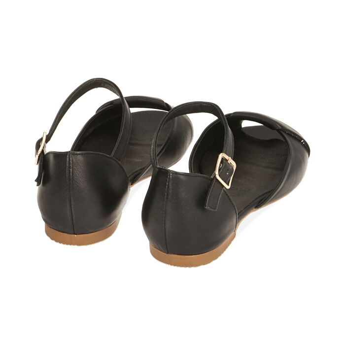 Ballerine nere con discount cinturino