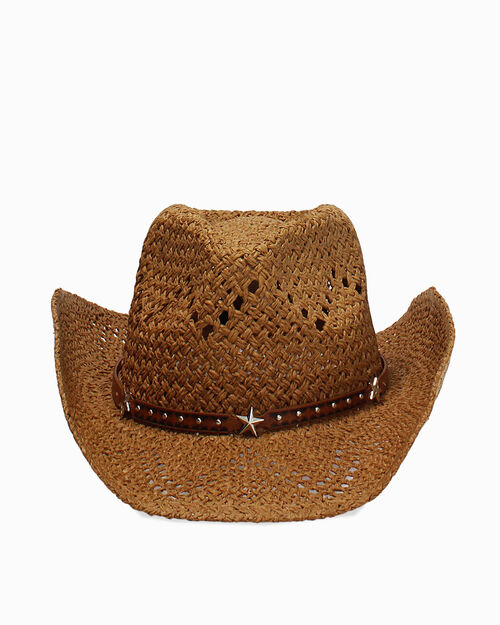 ACCESSORI CAPPELLO SINTETICO RAFFIA COGN, COGNAC