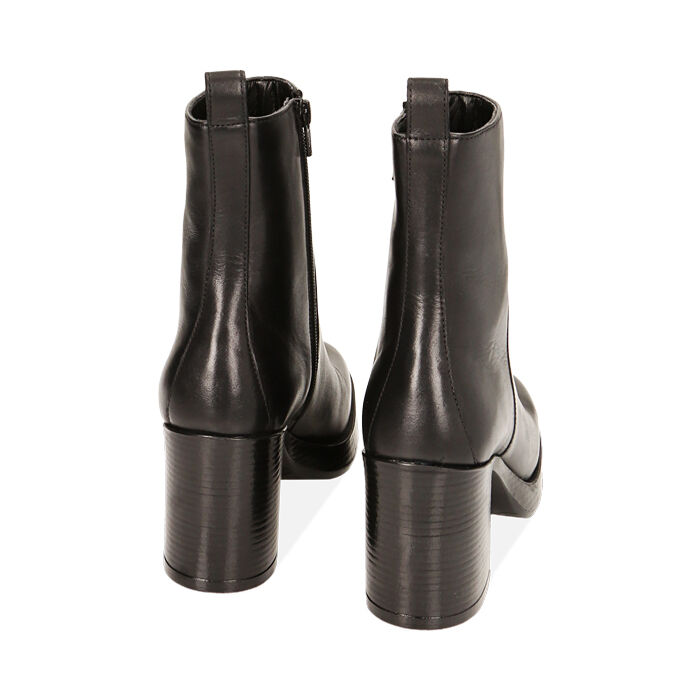 Acquista Stivali Martin Con Tacco Alto Da Donna In Camoscio Nero E