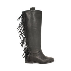 Botte en cuir lavé noir avec détails élégants, Primadonna, 261010003PANERO036, 001 preview
