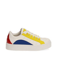 Sneakers bianco/giallo, Primadonna, 19F916057EPBIGI035, 001a