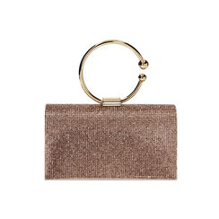 Minibag oro-rosa quadrata con pietre, Primadonna, 235102425LPRAORUNI, 001 preview