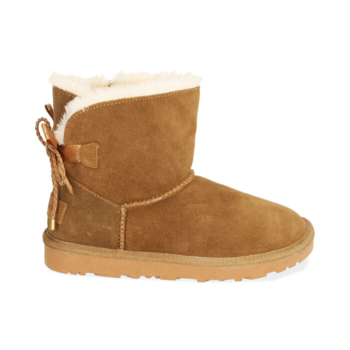Botines para mujer de ante camel | Primadonna Collection