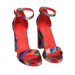 Sandali multicolor tie-dye, tacco 10,5 cm , Primadonna, 192706086RSMUBA036, 002a