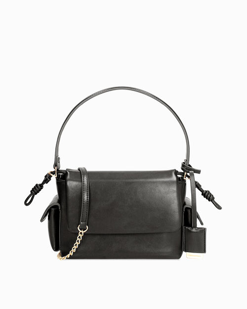 Mini sac noir avec bandouli&egrave;re amovible, BLACK