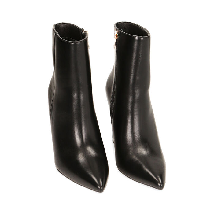 Bottines noires talon compens 9.5 cm Primadonna Collection