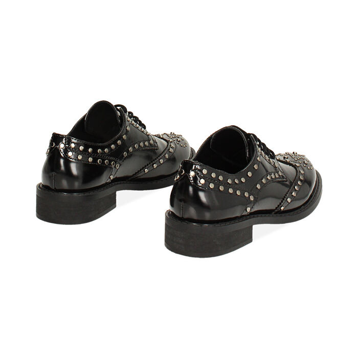 Anfibi con borchie nere da Donna Lora Ferres
