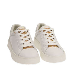 Sneakers blanc/or , SOLDES, 190625502EPBIOR035, 002a