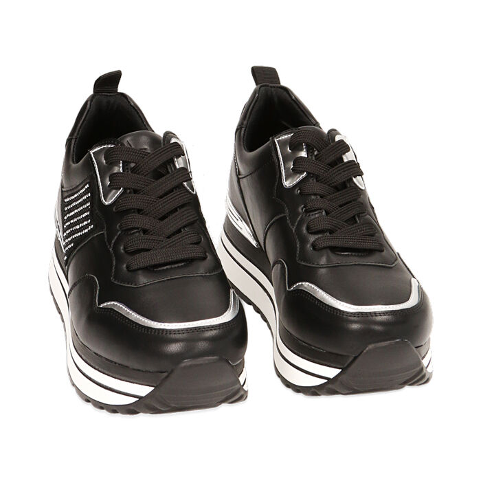 Sneakers donna nere platform Primadonna Collection