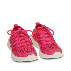 Slip-on fucsia con strass, Primadonna, 210112504TSFUCS035, 002a