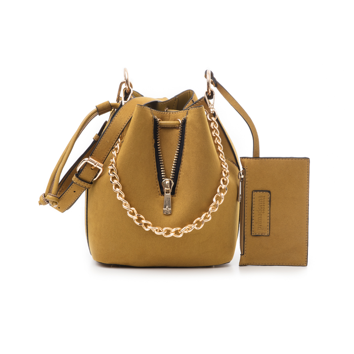 Secchiello giallo in microfibra, Borse, 142327401MFGIALUNI