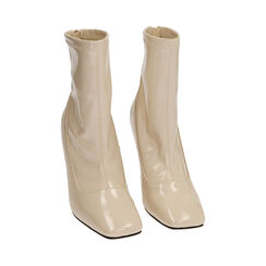 Ankle boots panna in naplack, tacco 9,5 cm , Special Price, 202134904NPPANN038, 002 preview