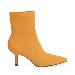 Bottines ocre avec talon de 7 cm, Primadonna, 264972601LYOCRA036, 001a