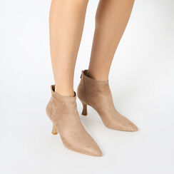 Botines mujer topo en microfibra, Primadonna, 253037036MFTAUP037, 002a