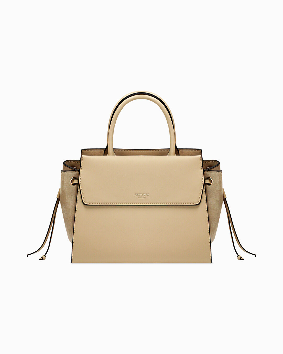 Borsa a mano beige con dettagli eleganti
