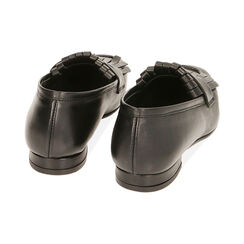 Mocassins plats en cuir noir, Primadonna, 20A580037PENERO035, 003 preview