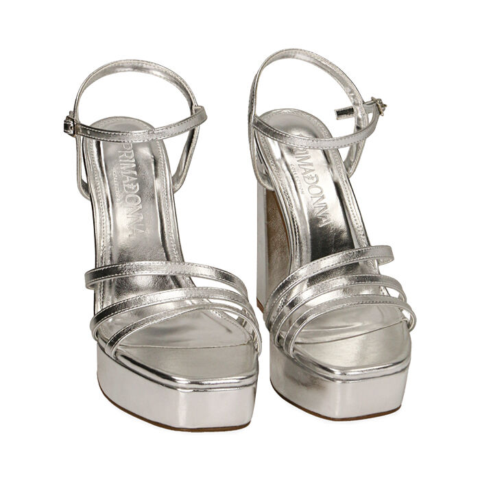 Sandali platform argento new arrivals