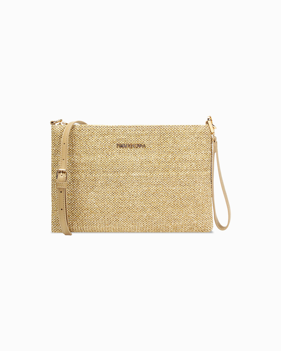 Pochette beige con dettagli eleganti