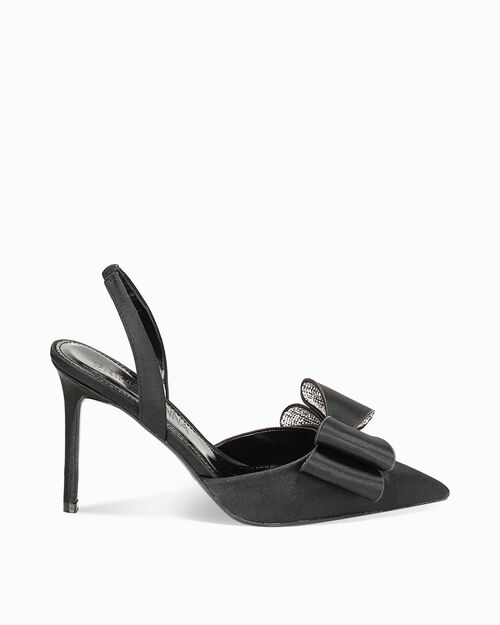 CHAUSSURES POUR FEMMES CHANEL SATIN NERO, BLACK