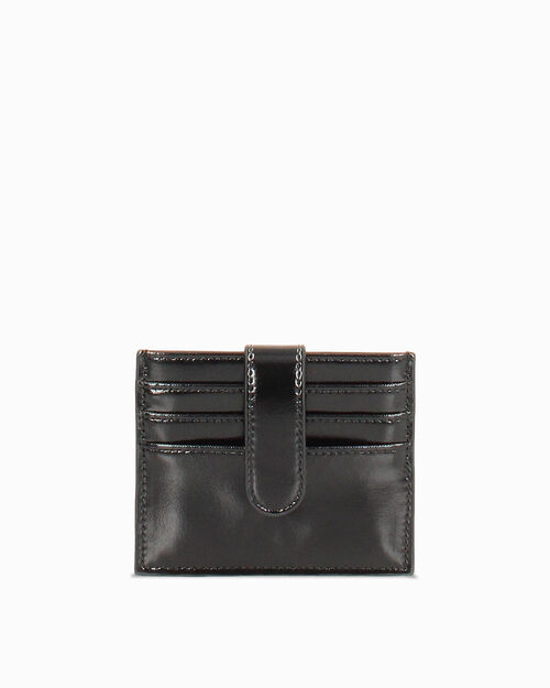 Cartera negra sint&eacute;tica brillante, BLACK