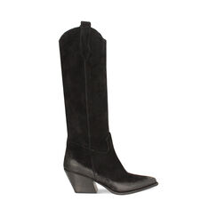 Botte en daim noire, Primadonna, 24L600101CMNERO035, 001a