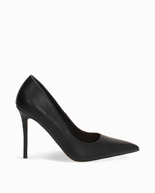 D&eacute;collet&eacute; nere tacco 10 cm, BLACK