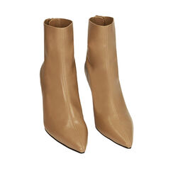 Ankle boots beige, tacco 7,5 cm , Primadonna, 204920401EPBEIG038, 002a