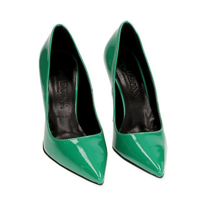 D collet donna verdi in vernice tacco 11 cm Primadonna Collection