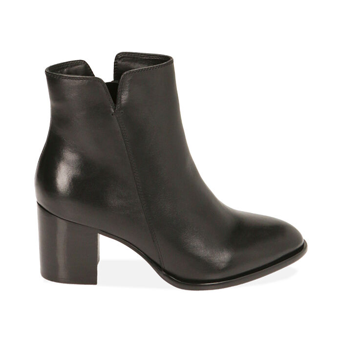 Bottine femme noir aching a talon