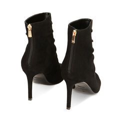 Botas negras de microfibra, tac&ograve;n 12 cm, Primadonna, 222185146MFNERO036, 003 preview