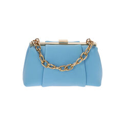 Mini bag celeste in tessuto, Primadonna, 215124050LYCELEUNI, 001 preview