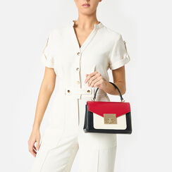 Mini bag donna nera-panna, Primadonna, 255100815EPNEPAUNI, 002 preview