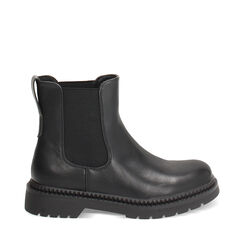 Bottines Beatles noires avec talon de 4 cm, Primadonna, 260685320EPNERO035, 001a