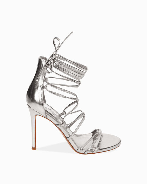 WOMEN SHOES SANDAL LAMINATED ARGE, SILVER