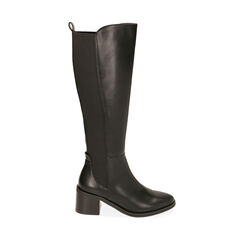 Bottes noires, talon 6,5 cm , Special Price, 203080051EPNERO035, 001a
