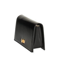 Mini bag nera abrasivata, 245126053ABNEROUNI, 002a
