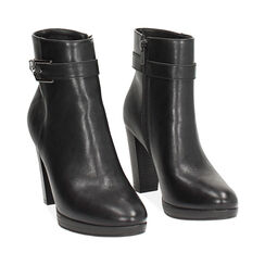 Botines negros con tacón de 9,3 cm para mujer, Primadonna, 260630534EPNERO035, 003 preview
