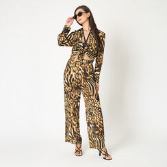 Camicia donna nero-oro, Abbigliamento, 25C924429TSNEORM, 002 preview