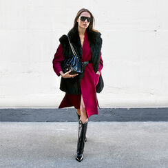 Chaqueta media de pelo sintético negra, Primadonna, 266500477FUNEROM, 002 preview