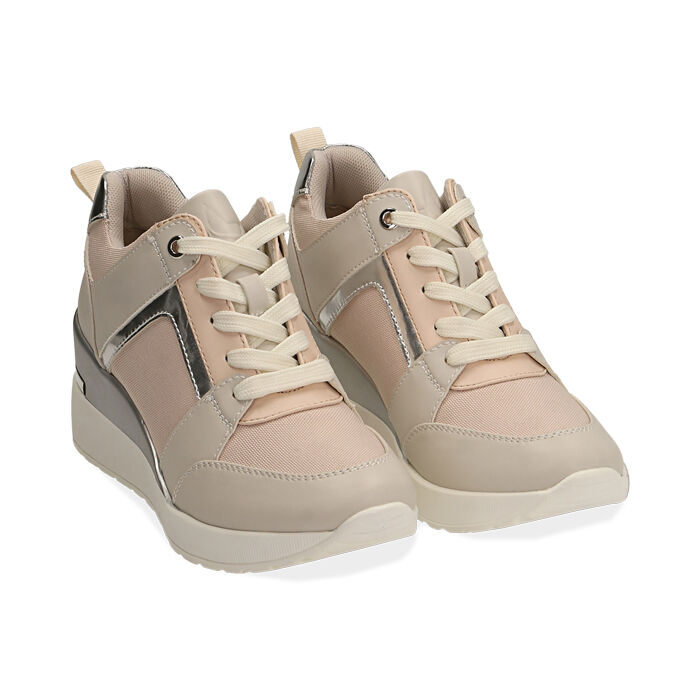 sneakers rosa zeppa