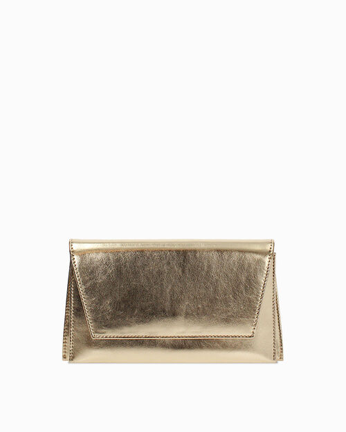 Pochette oro con tracolla removibile, GOLD